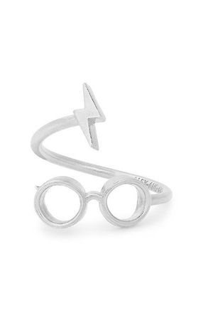 Alex and Ani Harry Potter (TM) Glasses Ring Wrap Super in Silver at Nordstrom, Size 7