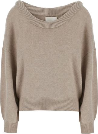 Lisa Yang Truien & Vesten, Dames, Beige, S, Kasjmier, Doria Sweater