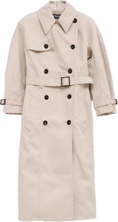 Jacquemus The Citta Trenchcoat - Dames - Trenchcoats - Beige - XS - Katoen - Jassen