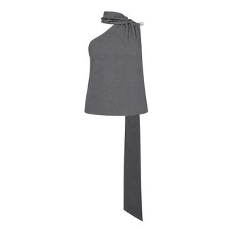 Giuseppe Di Morabito Dames, Tops, Grijs, Maat: M Wol