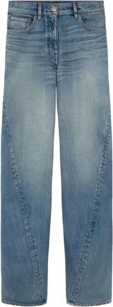 Versace Denim Broek met Klassieke Blauwe Stijl - Dames - Regular Fit Jeans - Blauw - W25 - Denim - Jeans