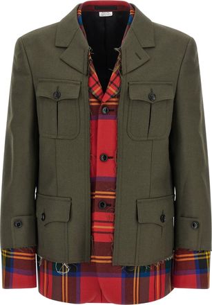 Comme Des Garçons multi-layers Jacket