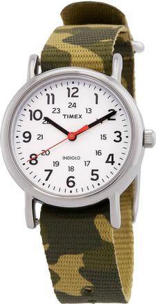 Timex Weekender Quartz White Dial Ladies Watch TW2V61500