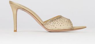 Gianvito Rossi Mules Rania Gianvito Rossi in nylon a rete e pelle laminata con strass