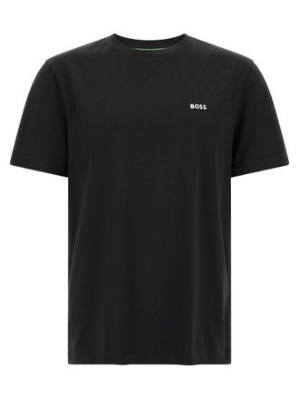 HUGO BOSS Logo Cotton Crew Neck T-Shirt - Black