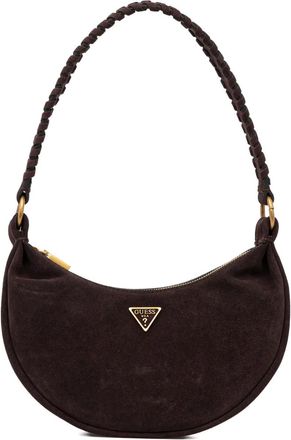 Guess Co Borsa a spalla Amita in pelle - Marrone