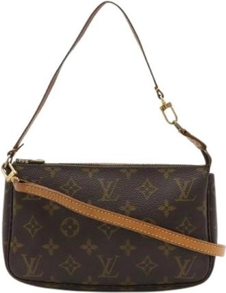 Louis Vuitton Pre-owned Monogram Pouch - Dames - Vintage Mini Tas - Bruin - ONE Size - Vintage