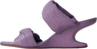 Rick Owens Cantilever 8 Twisted Sandalen - Dames - Muiltjes - Paars - 36 EU - Leer - Schoenen