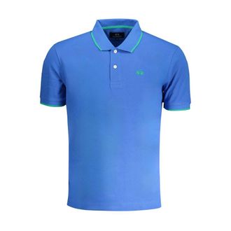 La Martina La Martina Blauwe Katoenen Poloshirt