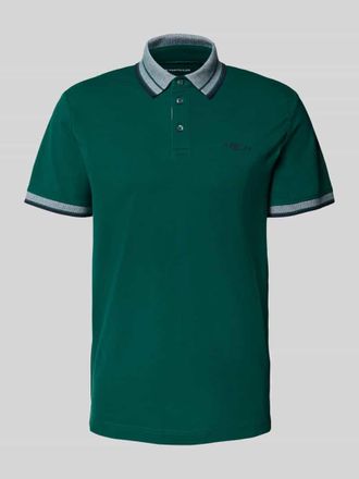 Tom Tailor Regular Fit Poloshirt aus Baumwoll-Mix in Dunkelgruen, Gr&ouml;&szlig;e S