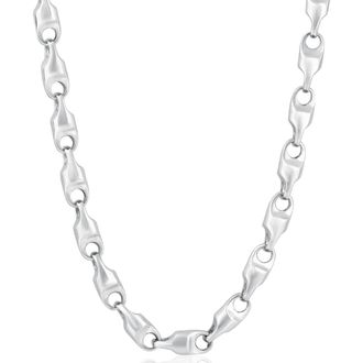 Pompeii3 Mens Heavy Link 14k Gold (163gram) or Platinum (306gram) 8mm Link Chain Necklace 22