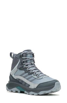 Merrell Speed Strike 2 Leather Thermo Mid Waterproof Hiking Boot in Monument at Nordstrom Rack, Size 11