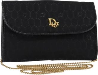 Dior Pre-owned Vintage Canvas Shoulder Bag - Dames - Vintage Schoudertas - Zwart - ONE Size - Vintage