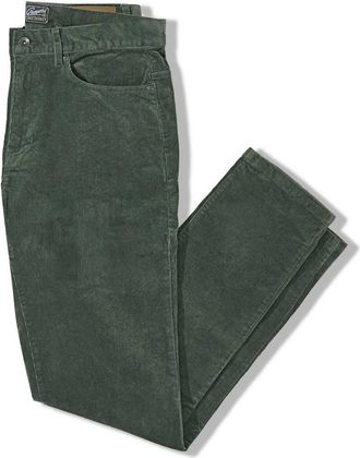 Grayers Mens Burlington Cord 5 Pocket Pants In Dusty Olive