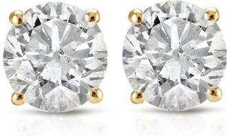 Pompeii3 1/3ct Diamond Studs 14K Yellow Gold