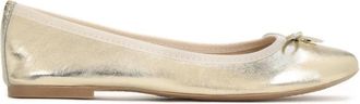 Kazar Dames gouden ballerinas - Dames - Ballerinas - Geel - 37 EU - Leer - Schoenen
