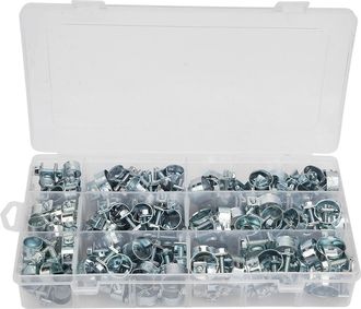 Infinite [rohrschellen] - 135 St&uuml;ck Mini-rohrschellen Aus Zink - 8 Bis 18 Mm