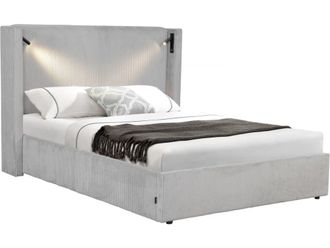 Habitat & Jardin Cama gris 210 x 163 x 120 cm