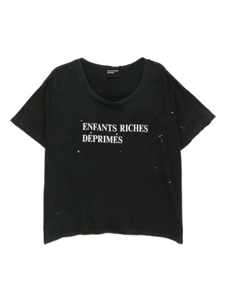 Tシャツ・カットソー ENFANTS RICHES DEPRIMES Cotton T-shirt with used effect Cotton T-shirt with used effect ENFANTS RICHES DEPRIMES