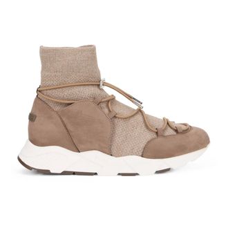 PESERICO Schoenen, Dames, Beige, 41 EU, Leer, Sneakers