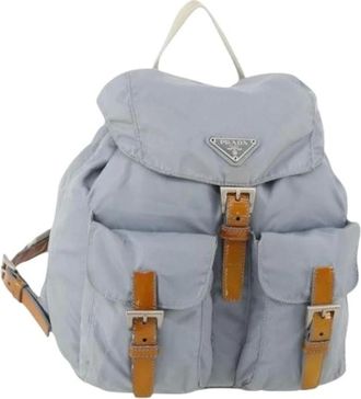 Prada Pre-owned Backpacks, female, Blue, Size: ONE SIZE Pre-owned Vintage Backpack
