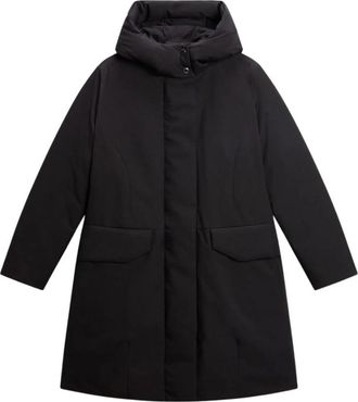 Woolrich Donsjas - Dames - Dons jassen - Zwart - M - Leer - Jassen