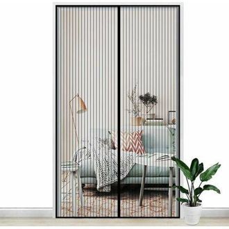OEM Mosquitera Magn&eacute;tica Para Puerta De 120x210 Cm: Cortina De Malla Antimosquitos Y Antimoscas Con Cierre Autom&aacute;tico Mediante Imanes Y Tira De Velcro. In