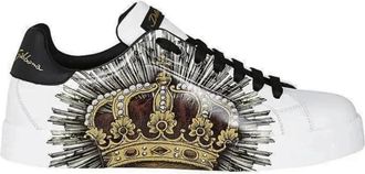 Dolce & Gabbana Sacred Heart Portofino Sneakers - Heren - Sneakers - Veelkleurig - 39 1/2 EU - Leer - Schoenen