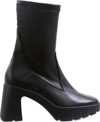 Högl Jessy enkellaarzen met chunky zool - Zwart