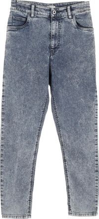 Miu Miu Miu Miu Boyfriend jeans in lichtblauwe katoen met wassing in grijs