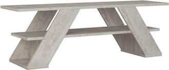 Calicosy Mueble de TV 3 estantes L120 cm - Blanco