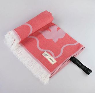 OEM Bamboo Go - Toalla De Secado R&aacute;pido Xl - 75/150cm - P&aacute;jaros (rojo/rosa)