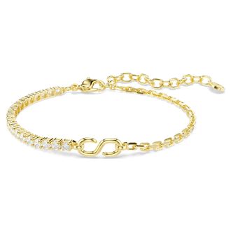 Swarovski Matrix 18k Gold Plated Round Cut Bracelet