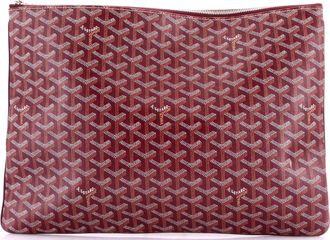 Goyard Senat Zip Pouch Coated Canvas GM