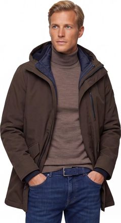 N-Z-A- NEW ZEALAND AUCKLAND parka jas NZA groen polyester effen