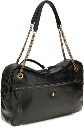 Vivienne Westwood Womens Black Calf Leather Bos Taurus Shoulder Bag