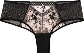 Passionata Suzy Cheeky Boyshorts in Beige Black at Nordstrom, Size X-Small