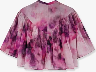 Isabel Marant Womens Organic Cotton Crop Shirt Pink