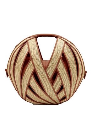 Perrin Paris Le Panier Raphia Handbag in Raphia | Caramel at Nordstrom