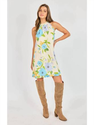 Sadie & Sage Fresh Cut Mini Dress In Beige