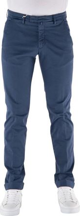 BRIGLIA 1949 Heren, Broeken, Blauw, Maat: XL Katoen