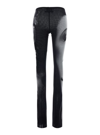 Jean Paul Gaultier Smoking Women Print Trousers - Black