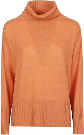 Aragona Jersey de cuello alto - Knitwear - Mujer - Naranja - 2XS