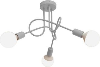 Netlighting Oxford Multi Arm Semi Flush Ceiling Light Grey 50cm