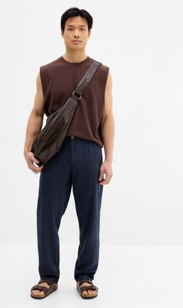 Lindbergh Mens Elastic-waist soft pant Relaxed fit