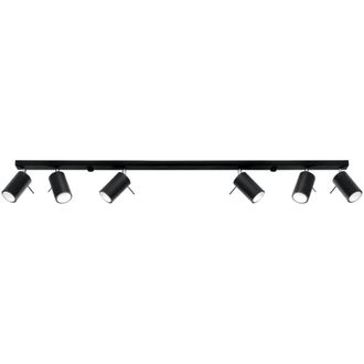 Sollux Lighting L&aacute;mpara de techo negro acero alt. 16 cm