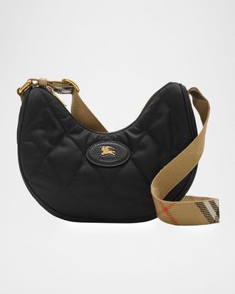 Burberry Horseshoe Quilted Nylon Crossbody Bag