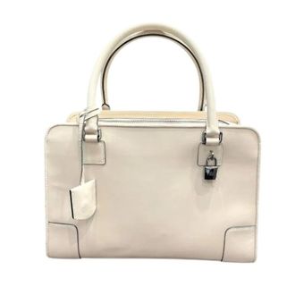 Loewe Pre-owned Handbag - Dames - Pre-owned - Wit - Maat: ONE Size Leer