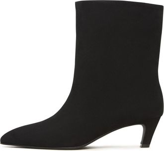 Cesare Gaspari Kitten Heel Enkellaarsjes Dolly - Zwart - Dames - Laarzen met Hak - Zwart - 37 EU - Su&egrave;de - Schoenen