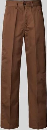 Dickies Loose Straight Fit Hose mit B&uuml;gelfalten in Dunkelbraun, Gr&ouml;&szlig;e 29